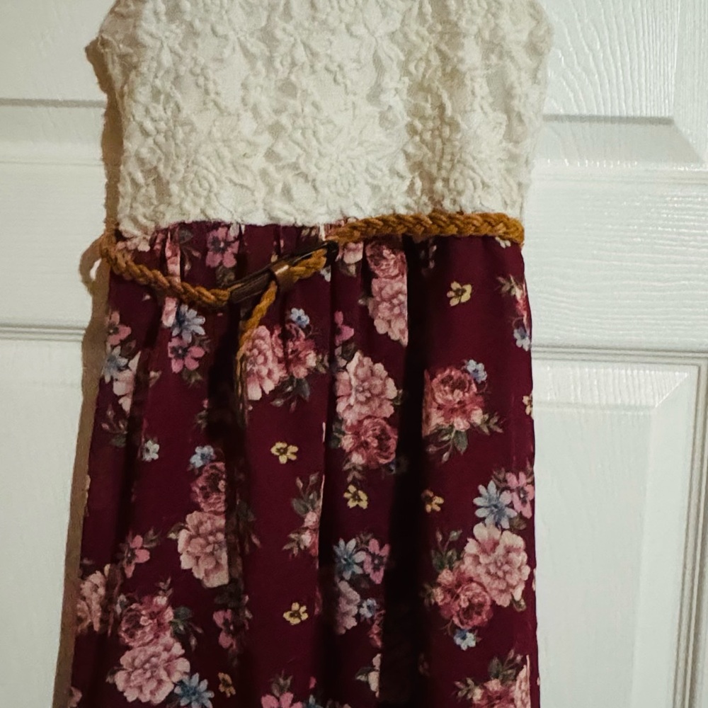 Lilt Cream Ruched Ruffled Sundress Casual